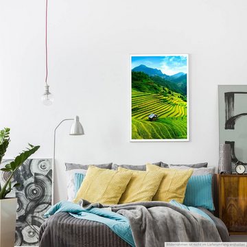 Sinus Art Poster Landschaftsfotografie 60x90cm Poster Malerische Pflanzenterrassen