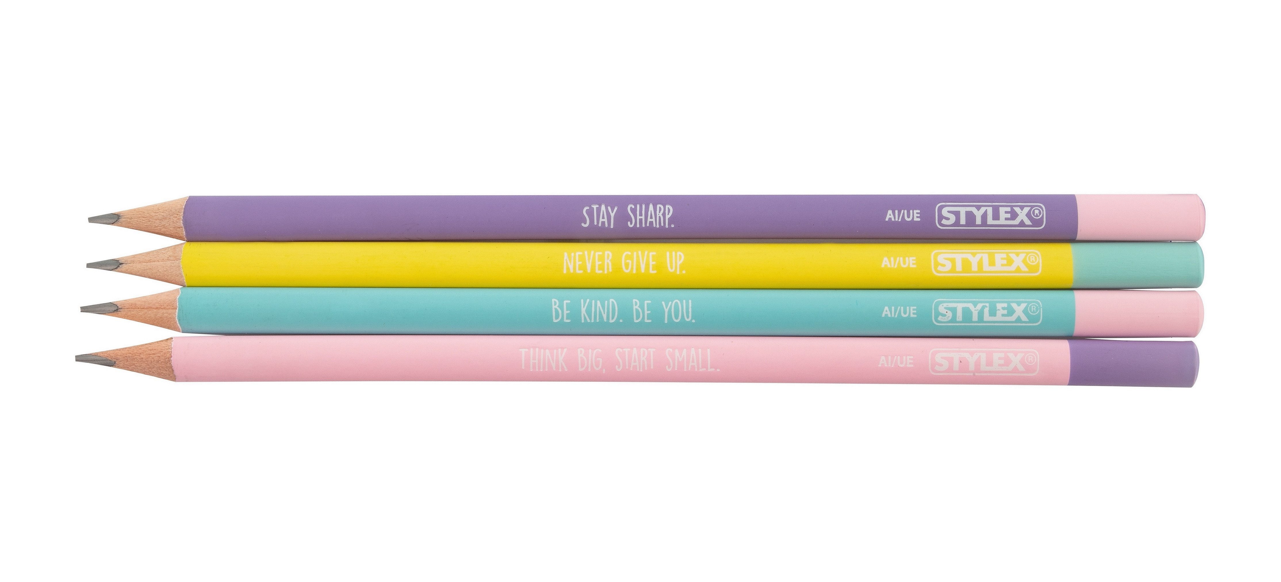Stylex Schreibwaren Bleistift 4 Bleistifte "Be You" / Härtegrad B