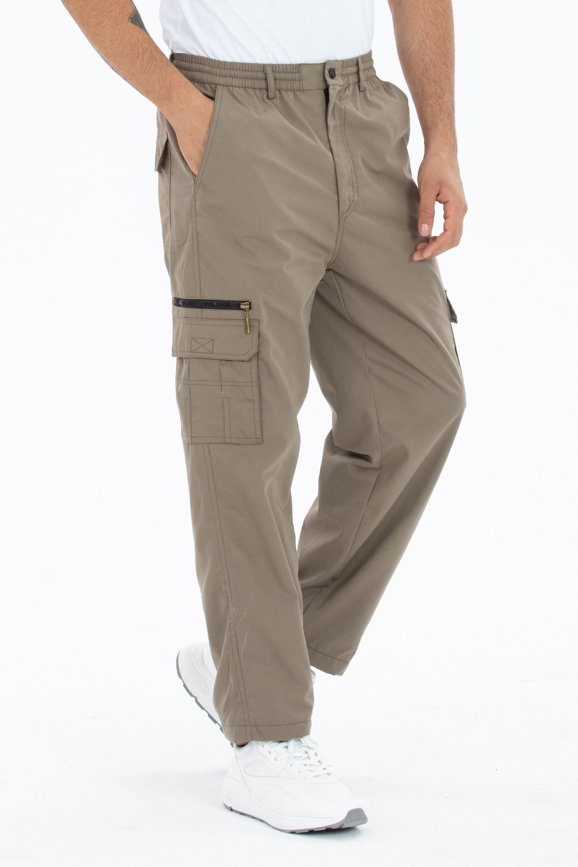 Kendindza Collection Cargohose Herren Cargohose Thermohose Dehnbund Winter günstig online kaufen
