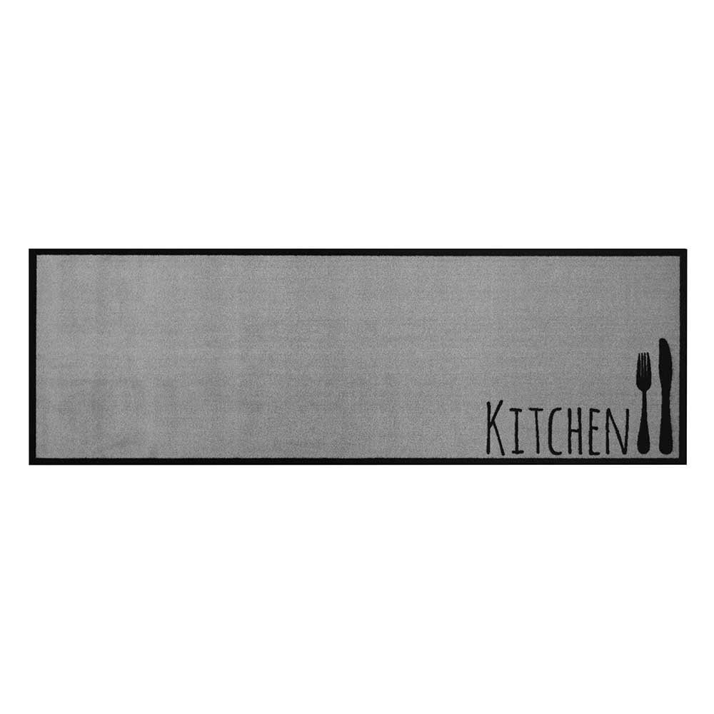 Läufer Küchenläufer Kitchen Cutlery Grau, Zala Living, rechteckig, Höhe: 5 mm