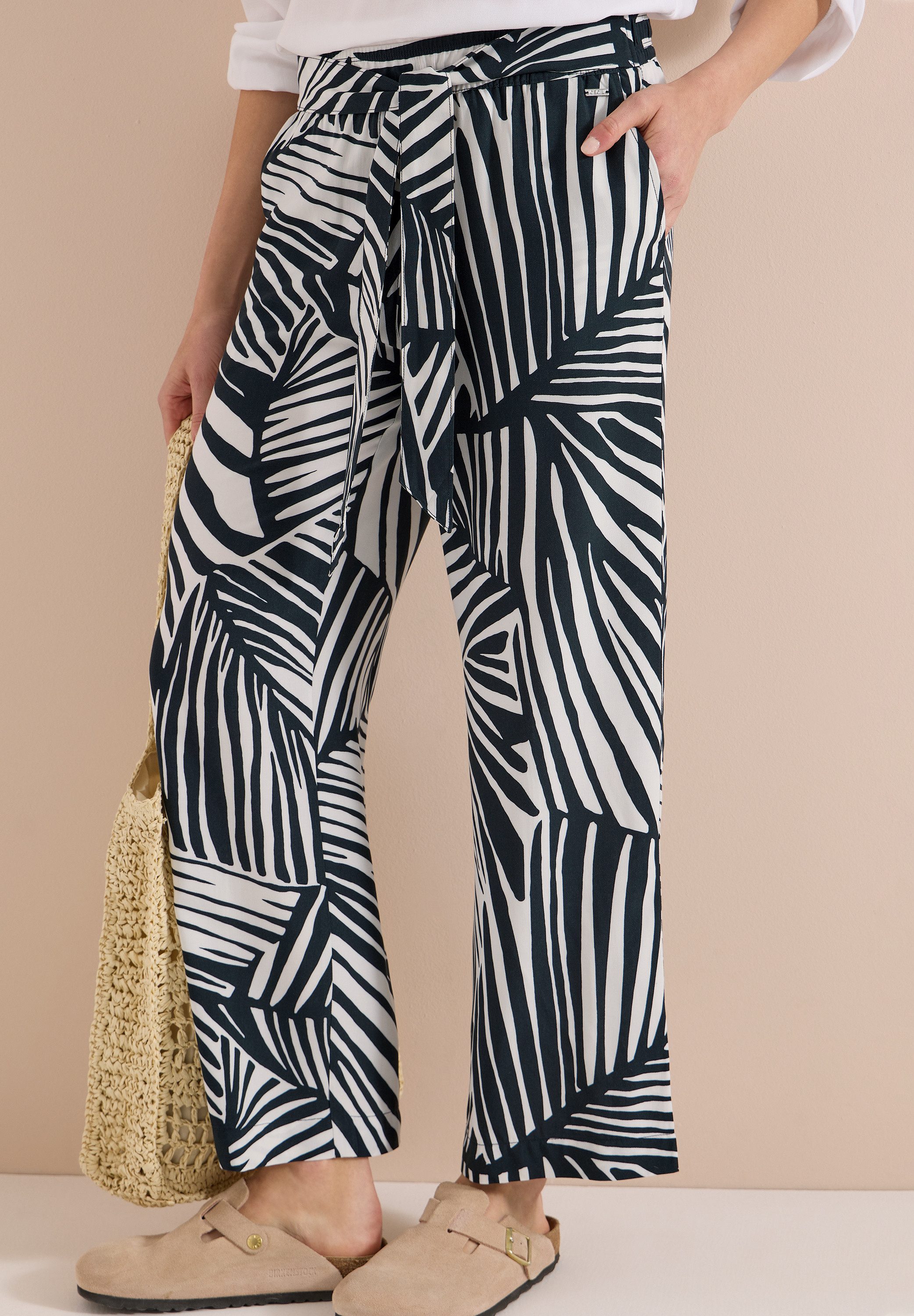 CECIL Stoffhose High Waist