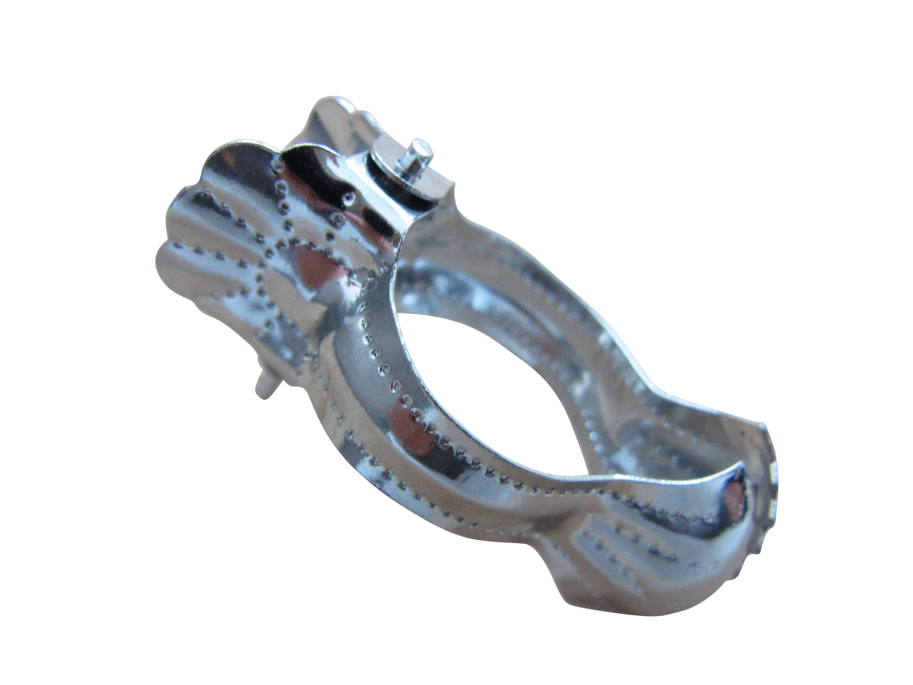 rewagi Donauklammer Donauklammer, Gardinen Dekorative Accesories, Gardinenzubehör, Gardinen, Dekoschals, Vorhänge, Seitenschals, (8-tlg., Farbe: chrom / Größe: Ø 16 mm), Verkaufseinheit: 8, 12, 24, 50, 100 Stück