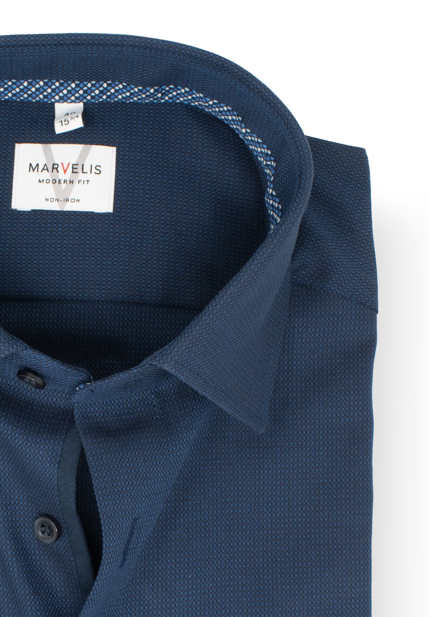 MARVELIS Kurzarmhemd Modern Fit normale, leicht günstig online kaufen