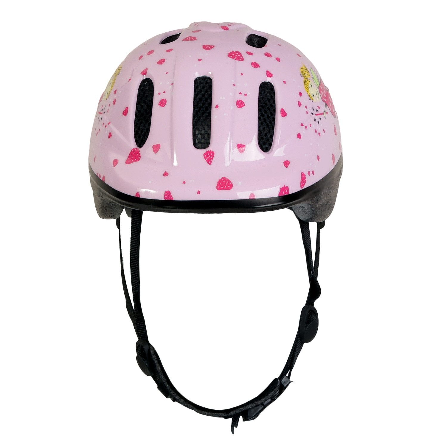 FISCHER Fahrrad Kinderfahrradhelm Kinder Fahrrad-Helm S / M Erdbeer Rosa, Radhelm Fahrrad Helm auch für MTB Inliner oder Sport-Helm Sturz-Helm