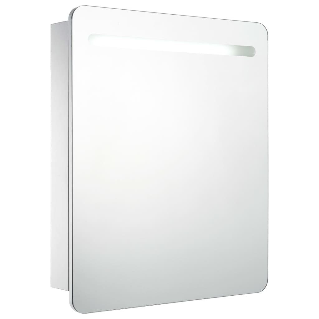 vidaXL Badezimmerspiegelschrank LED-Spiegelschrank 68x9x80 cm