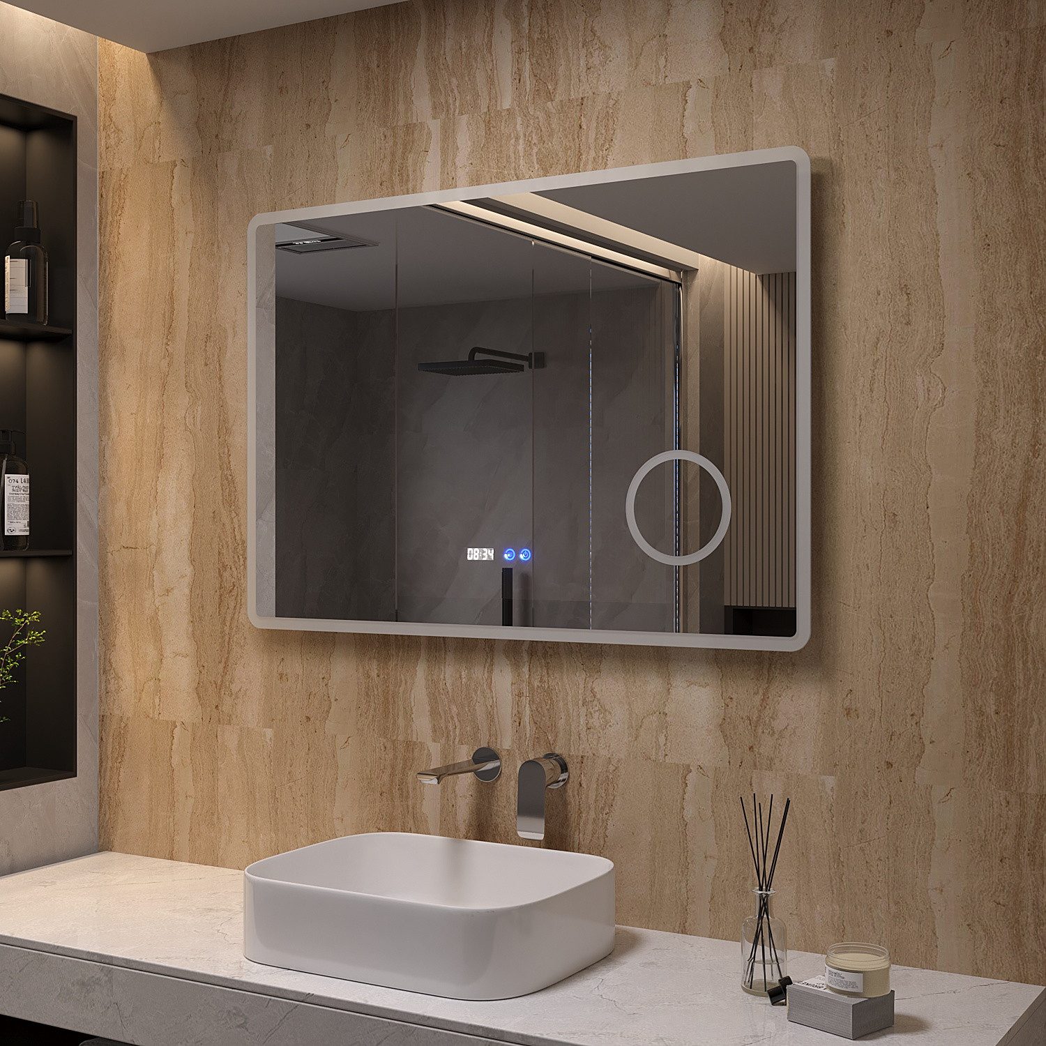 AQUABATOS LED-Lichtspiegel Badezimmer Spiegel Badspiegel Wandspiegel günstig online kaufen