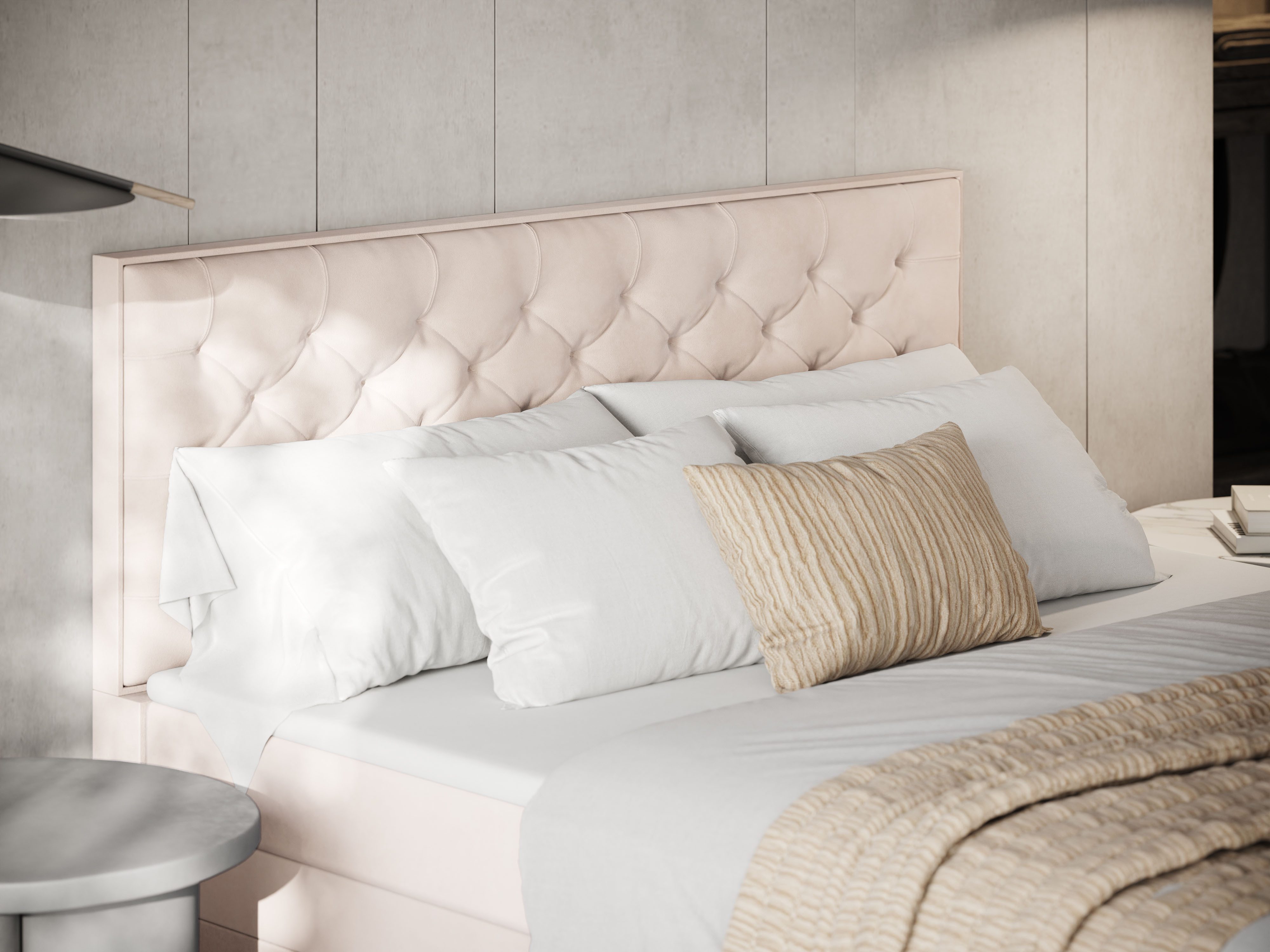 FORTE Boxspringbett Lanciano Max inkl. zwei Bettkästen und Kaltschaum Topper, und einer 7-Zonen-Tonnentaschenfederkernmatratze H2/H3 – Bild 5 von 5