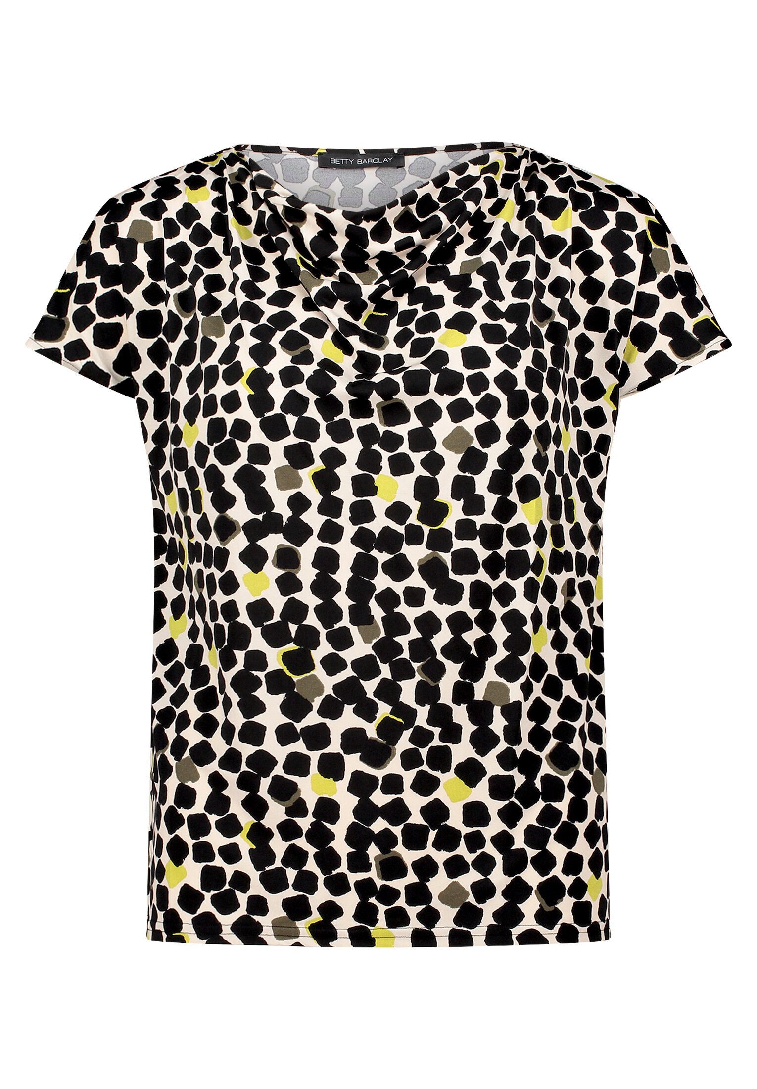 Betty Barclay Kurzarmshirt Damen mit Wasserfallausschnitt (1-tlg) Material