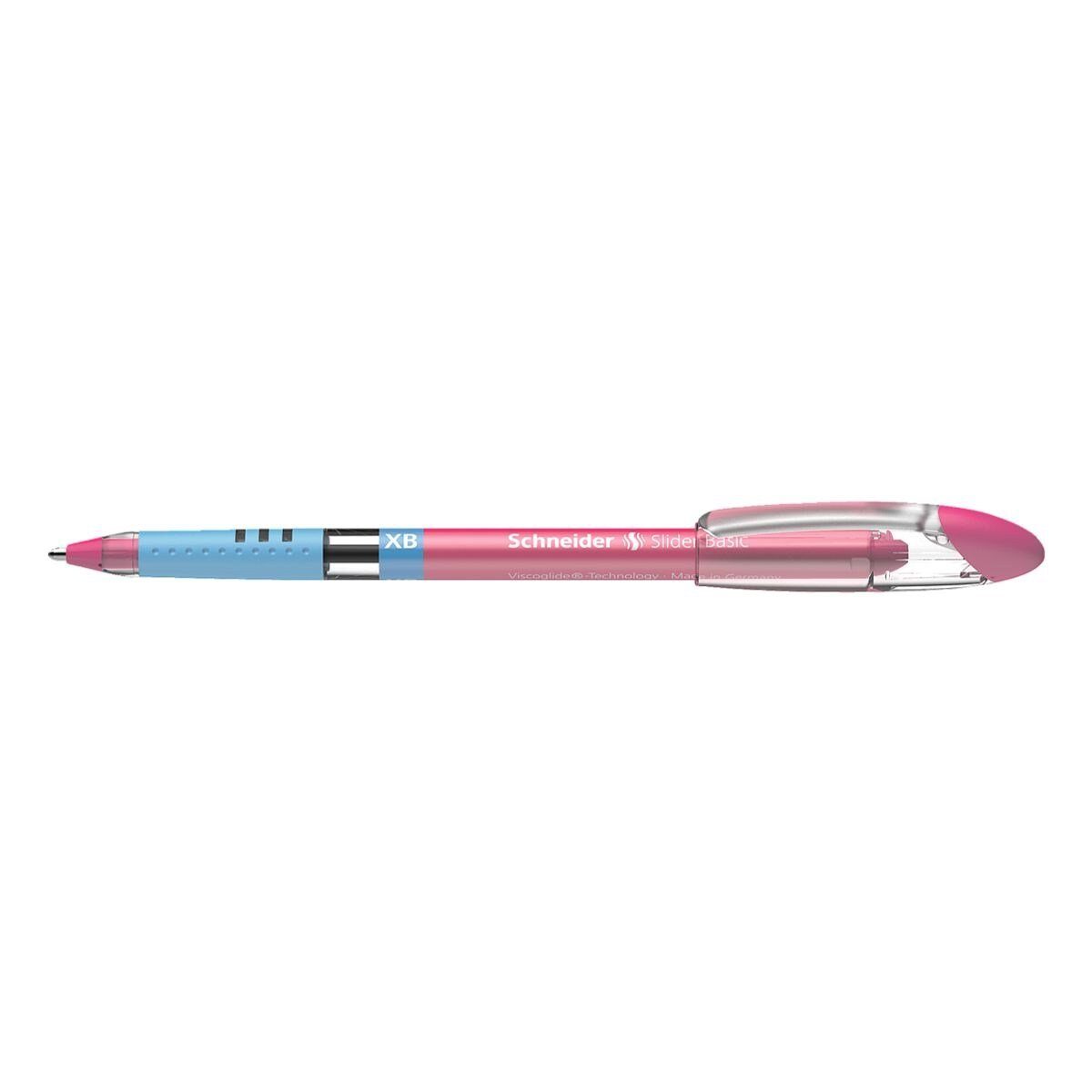 pink Kugelschreiber mit XB (XB) 1512, 0,7 Slider Schneider mm Kappe, Strichbreite: