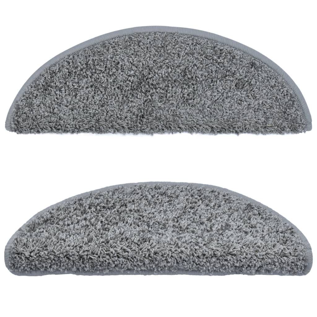 Stufenmatte 65 x 21 x 4 cm Stufenmatten Stufenteppich 15 Stk Treppenmatten Grau 65