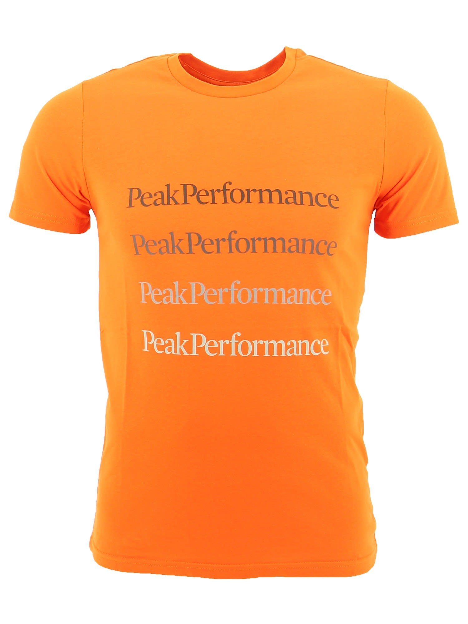 Peak Performance T-Shirt Peak Performance M Ground Tee 2 Herren Orange Altitude | 