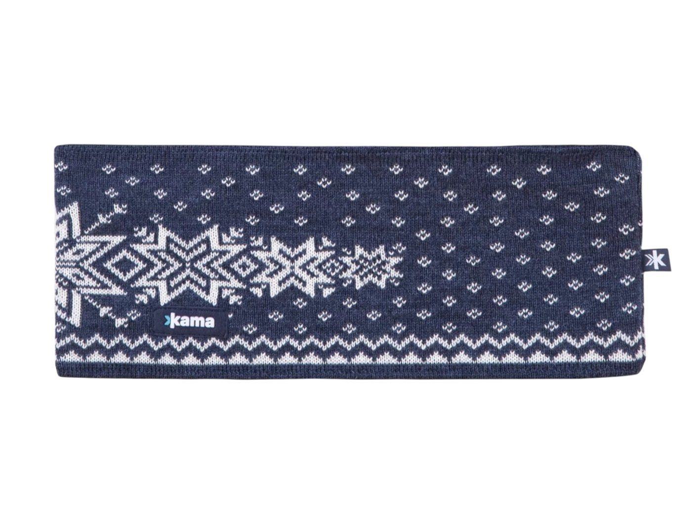 Stirnband C41 (Merinowolle) - blau - 1 Stück
