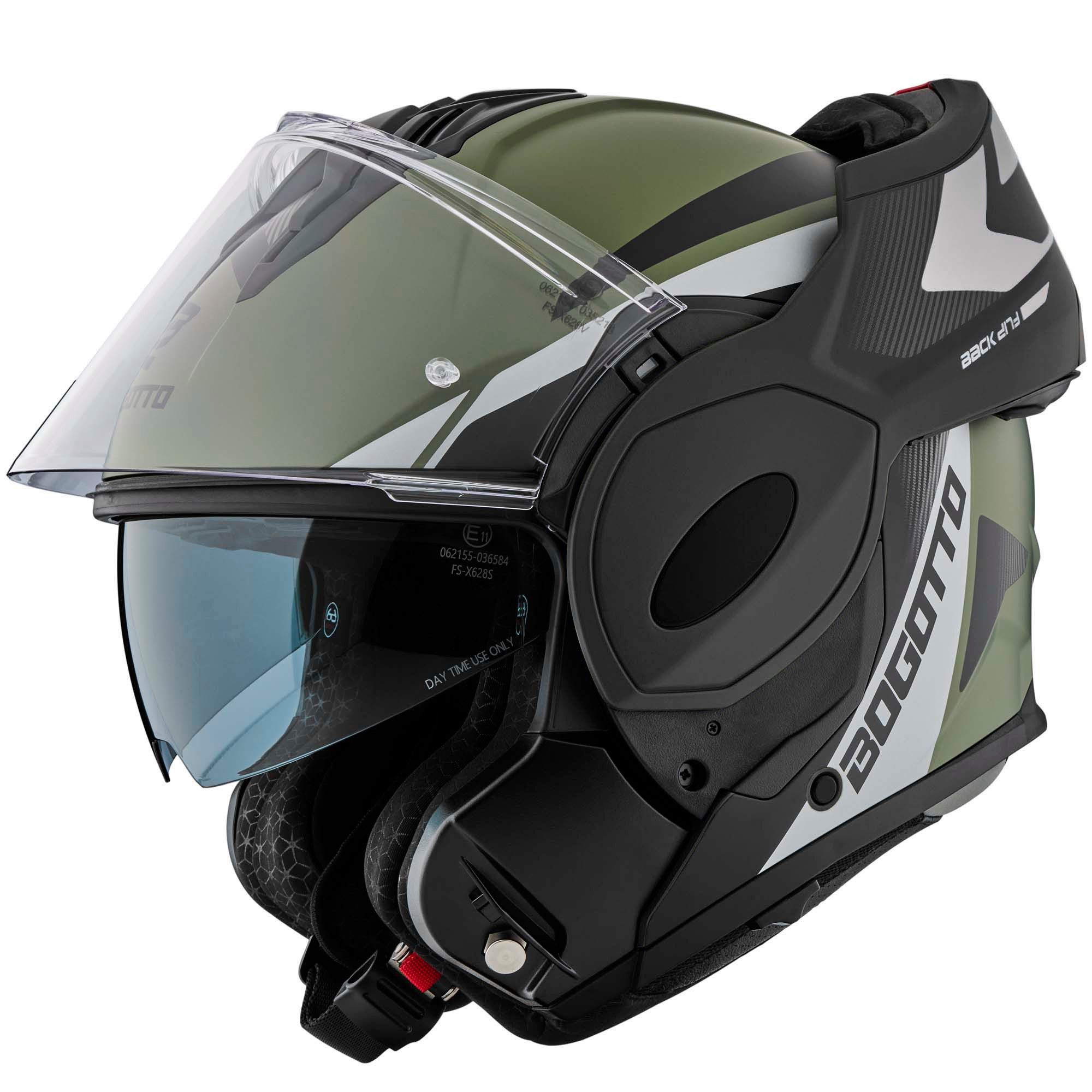 Bogotto Motorradhelm FS-X600 Atyr Klapphelm, Vorbereitet Für Kommunikationssystem,geeignet Brillenträger,vorbe
