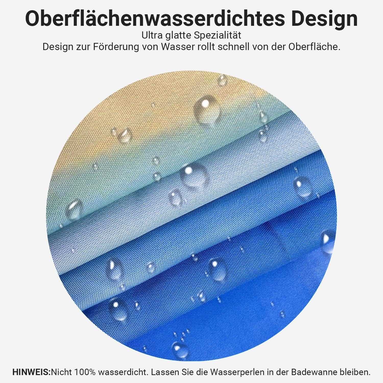 LuxusKollektion Duschvorhang Duschvorhang 240x180cm Leuchtturm Multi 185 H180 x B240 cm (1er Pack)