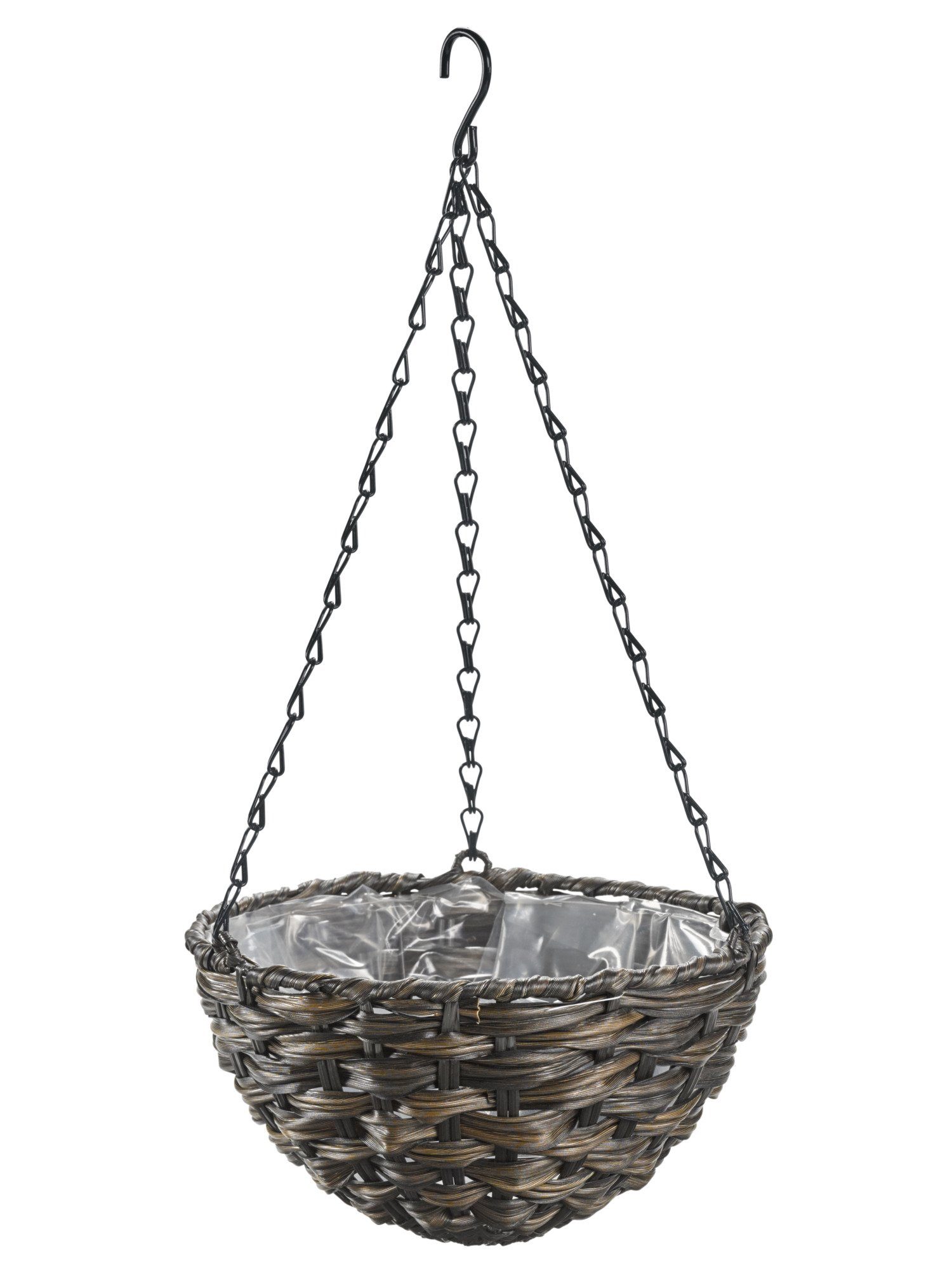 heine home Hängeampel aus Polyrattan-Geflecht, Toller Blickfang für