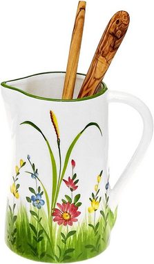 Lashuma Wasserkrug Blumenwiese, (1-tlg., ca. 19 cm (1,5 l), Großer Keramik Teekrug aus Italien
