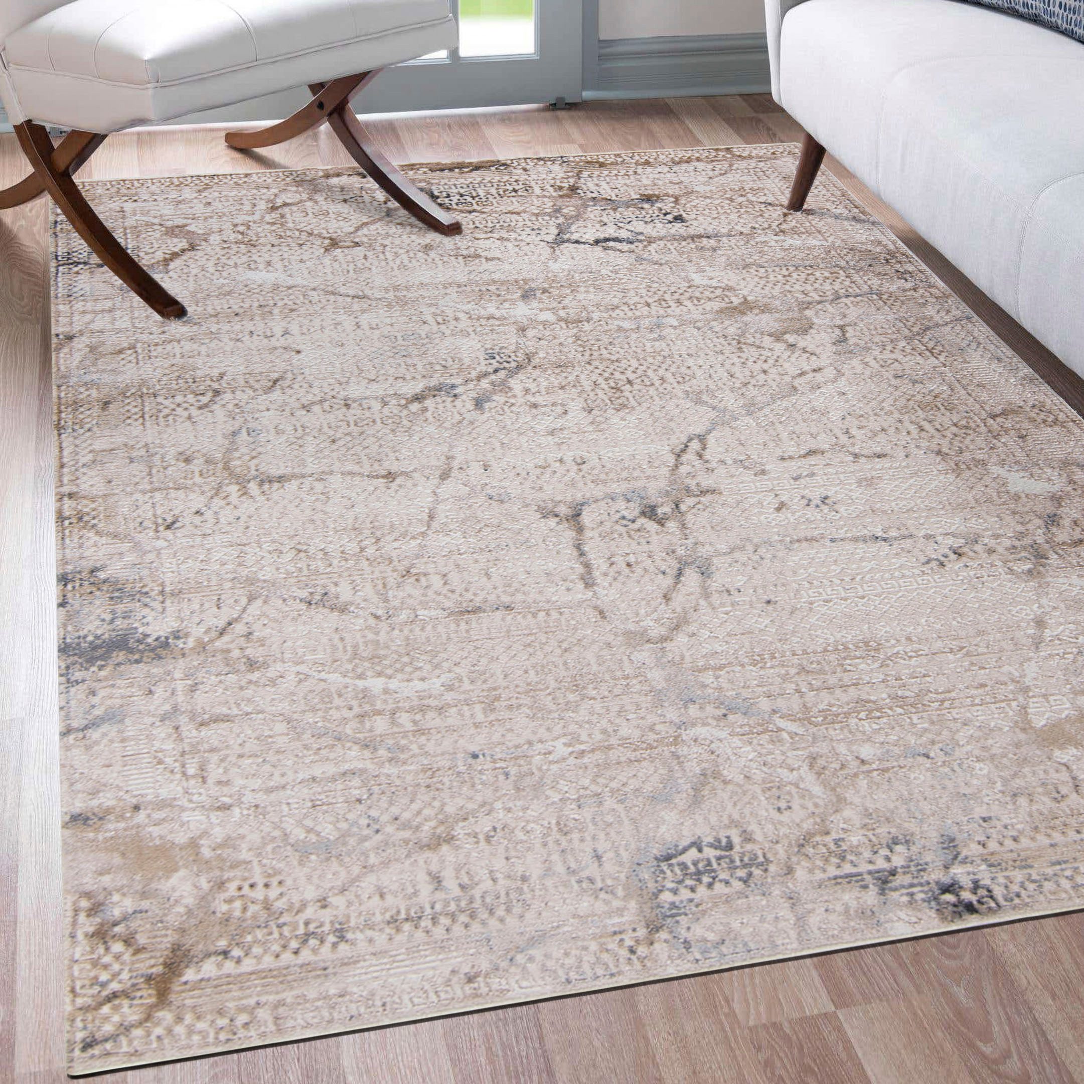Mazovia Designteppich Modern Abstrakt Teppich für Wohnzimmer Schlafzimmer B günstig online kaufen
