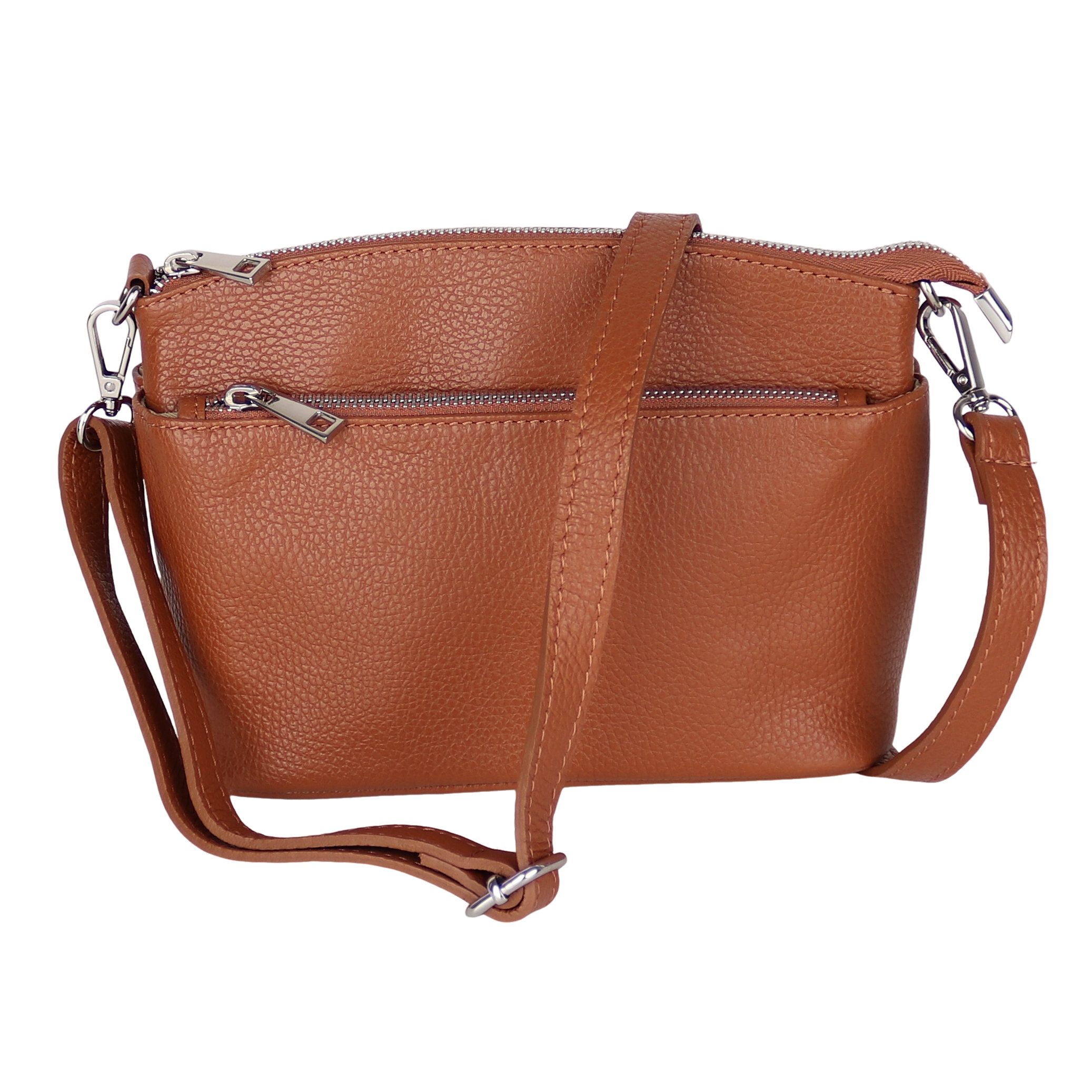 MIRROSI Umhängetasche Damen, Echtleder, Leder, Made in Italy, 25x17x10cm Kl günstig online kaufen