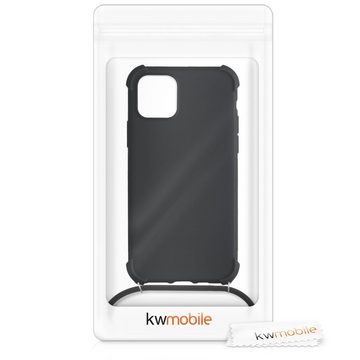 kwmobile Handyhülle Hülle für Apple iPhone 11 Pro, mit Metall Kette zum Umhängen - Silikon Handy Cover Case Schutzhülle