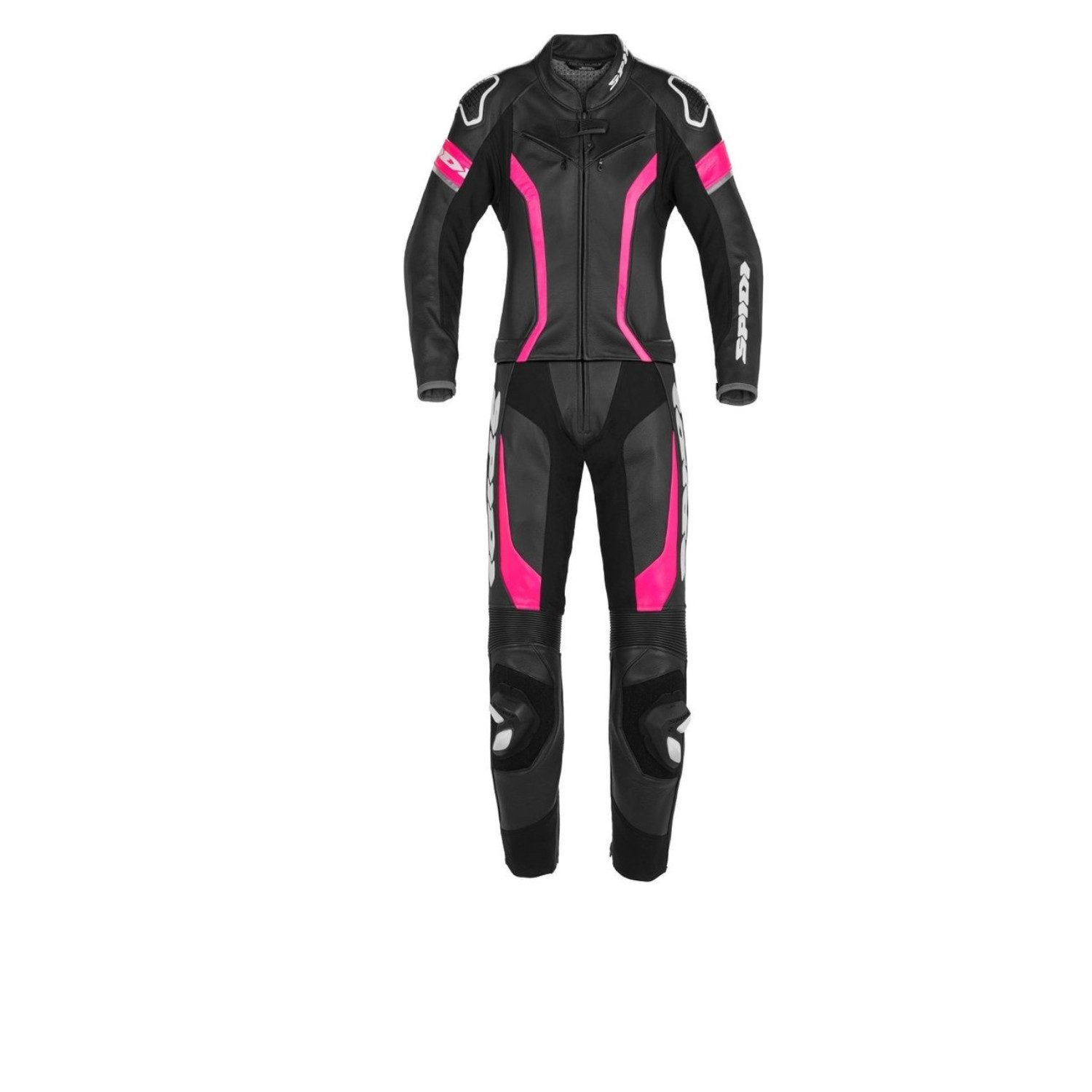 SpiDi Motorradkombi Laser Touring 2-Teiler Damen Motorrad Lederkombi protektoren abriebfest