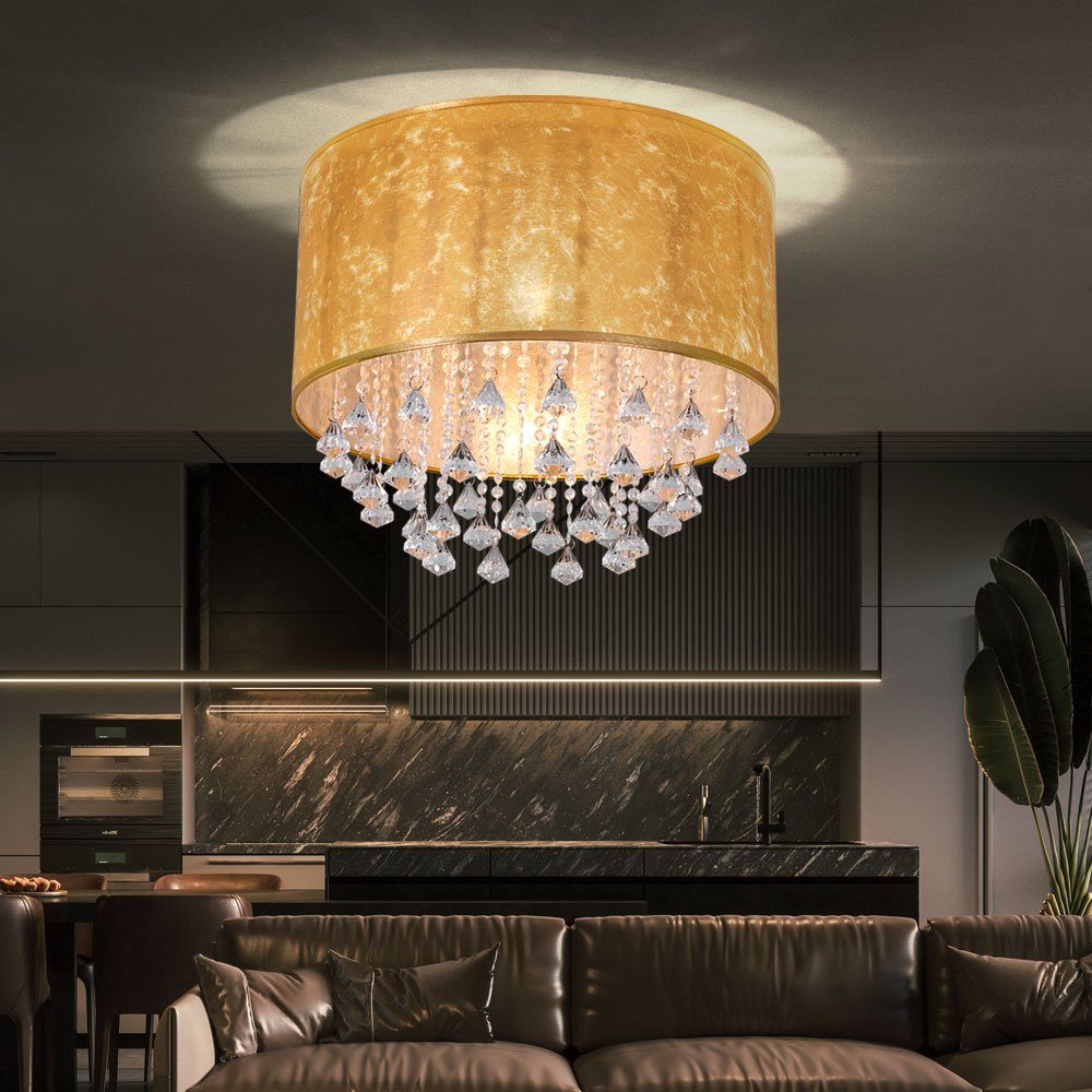 Wohnzimmer inklusive, Leuchtmittel Metall etc-shop Lampen matt nicht Deckenleuchte, Deckenlampe Nickel