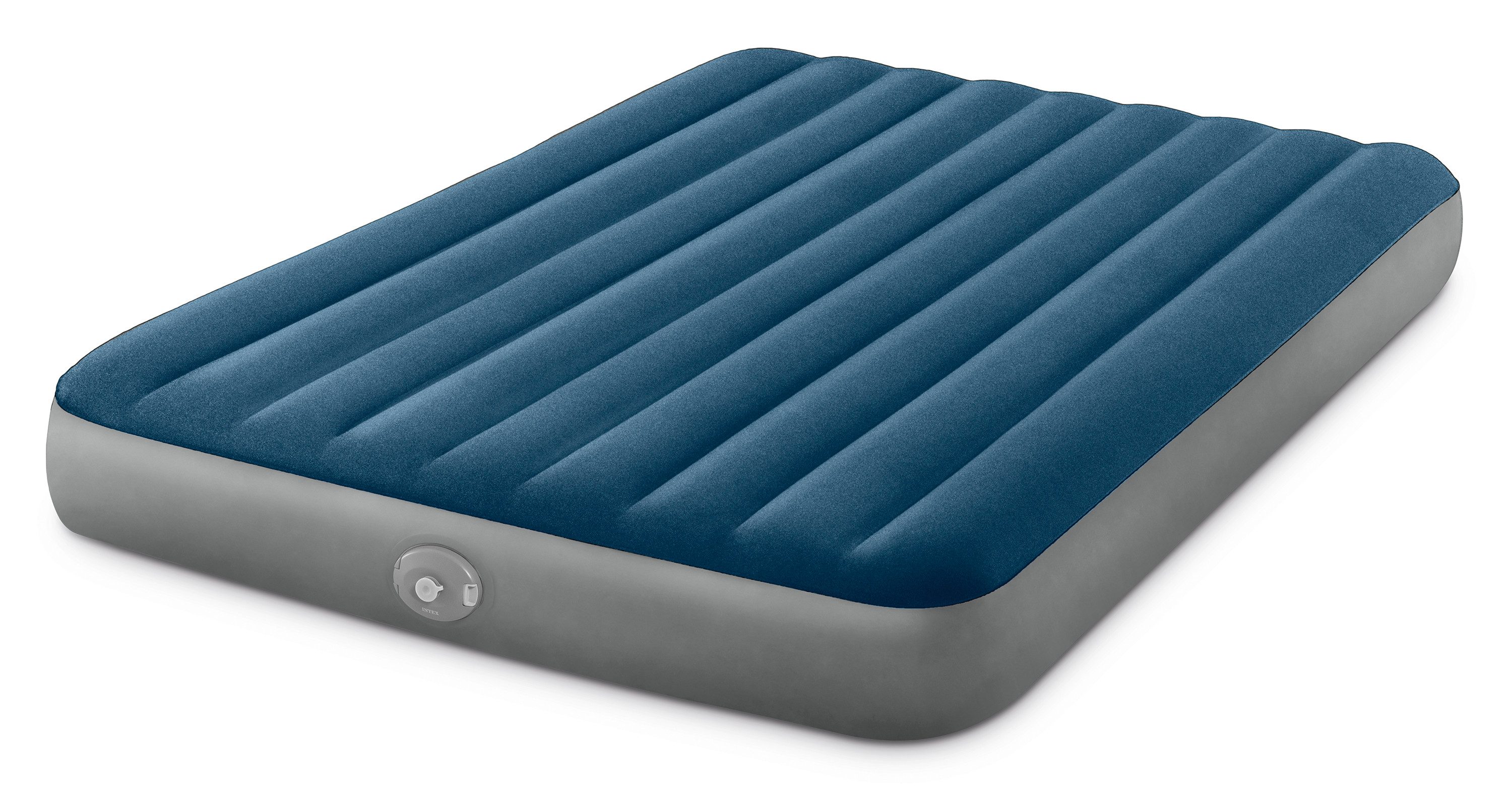 Intex Luftbett Dura Beam Prestige Downy Queen mit wiederaufladbarer Luftpumpe