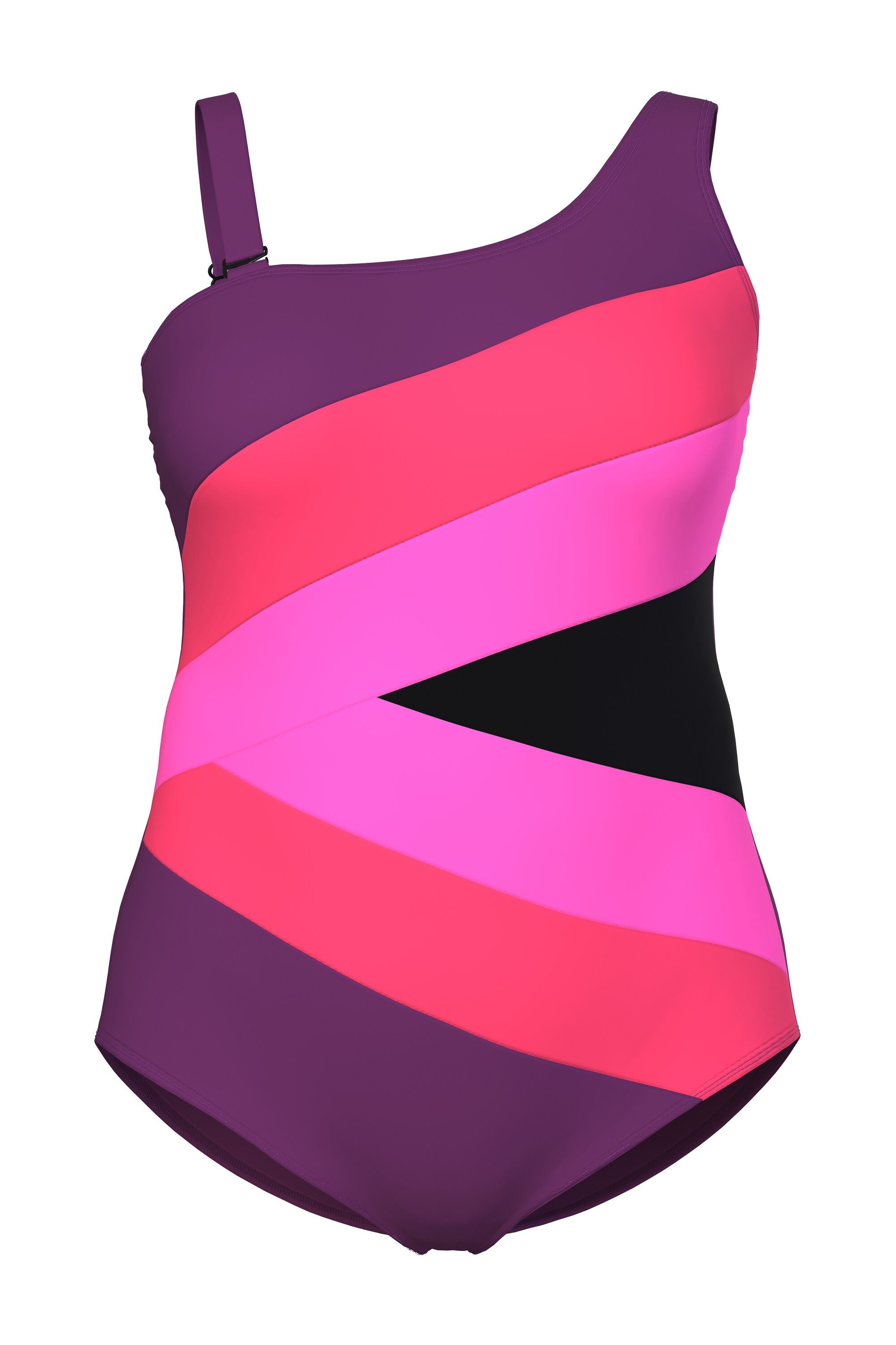 Ulla Popken Badeanzug Badeanzug Colorblocking Softcups Träger abnehmbar günstig online kaufen