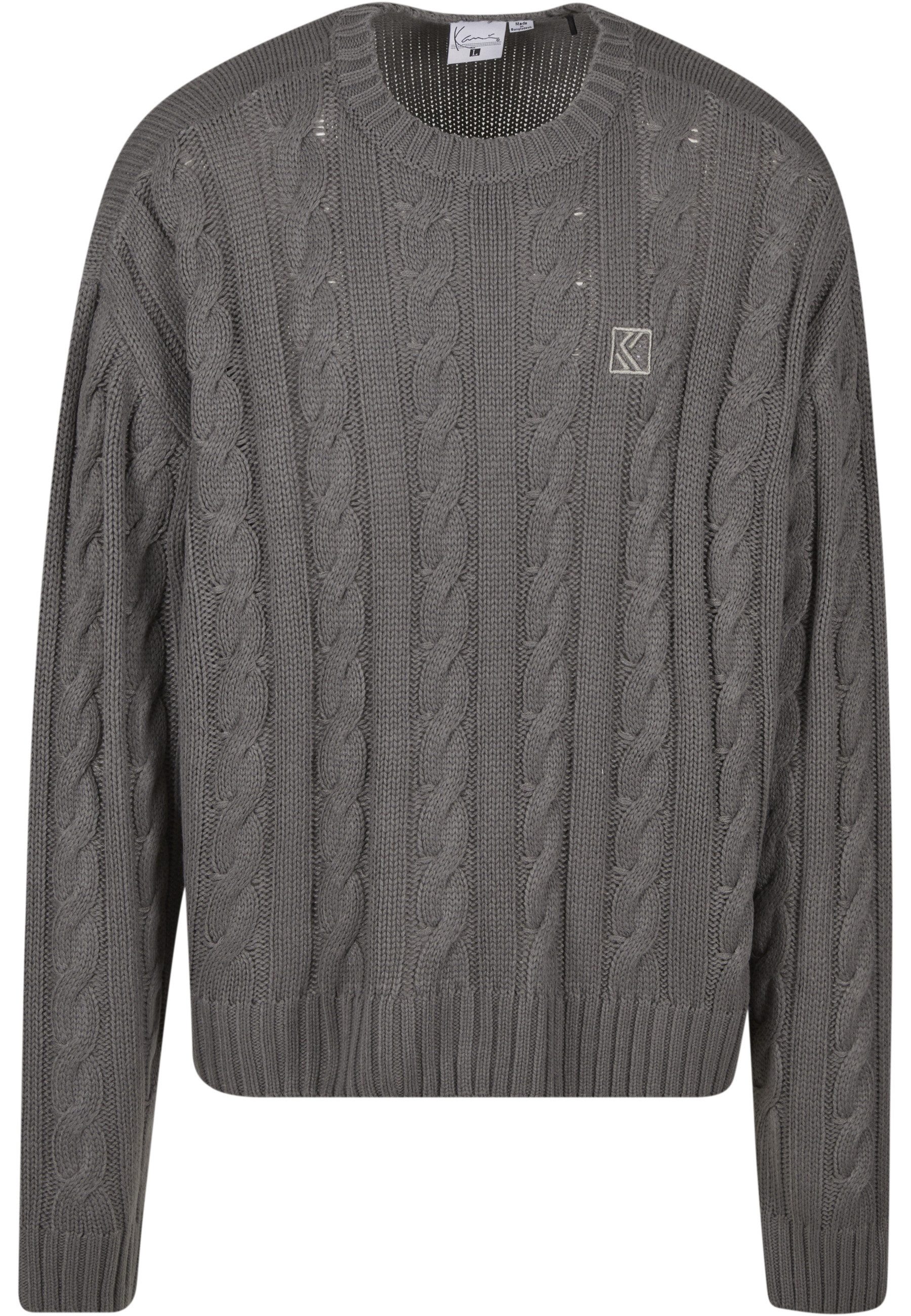 Karl Kani Rundhalspullover Karl Kani OG Cable Knit Os Sweater (1-tlg)