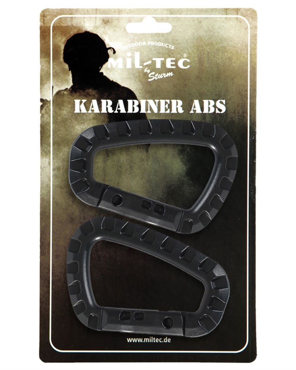 Mil-Tec Koppelgürtel Taktischer Karabiner ABS Kunststoff 2er Set