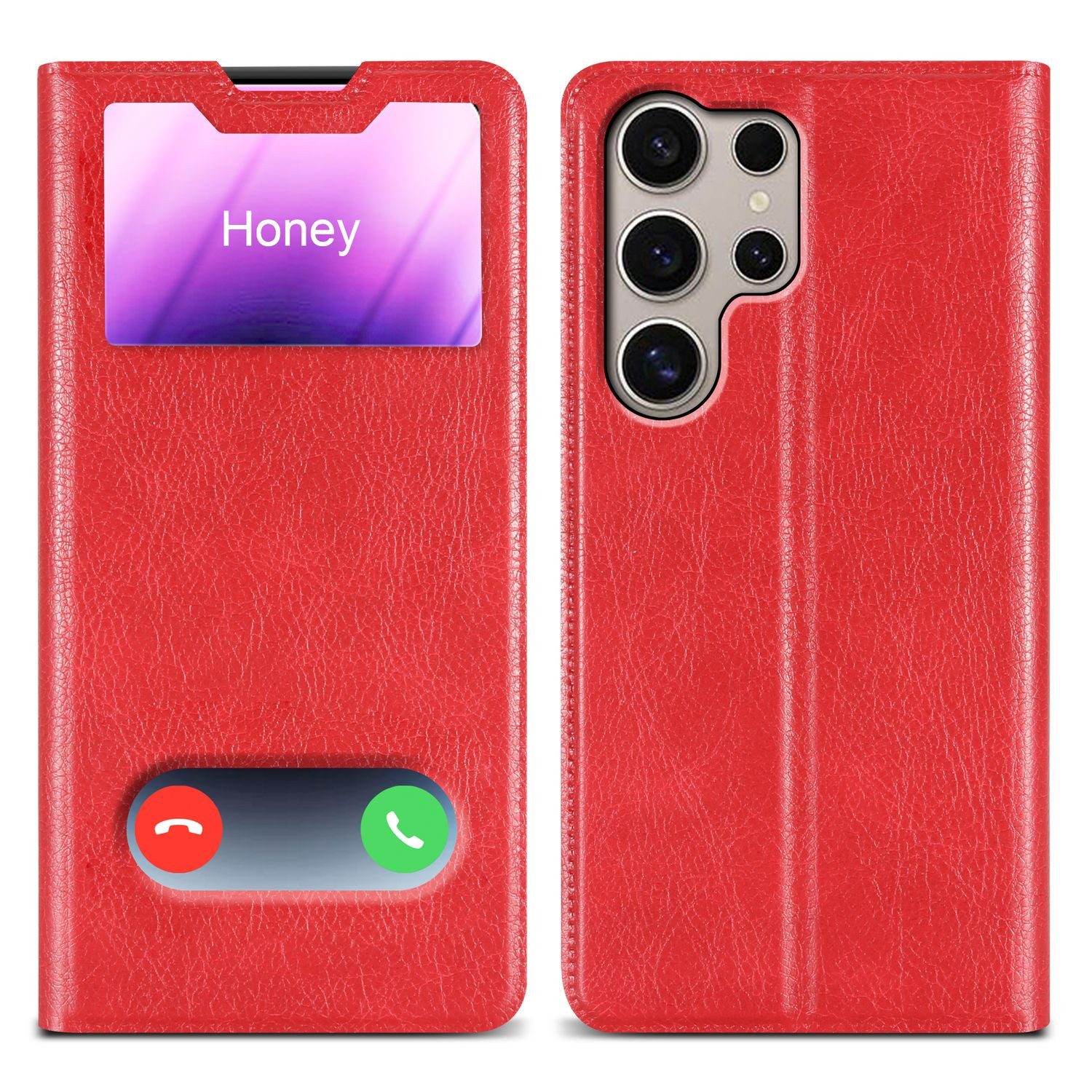 Cadorabo Handyhülle für Samsung Galaxy S24 ULTRA Hülle Samsung Galaxy S24 ULTRA, Klappbare Handy Schutzhülle - Hülle - mit Standfunktion und Kartenfach