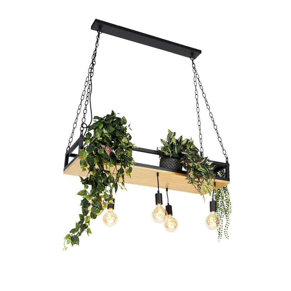 Qazqa Pendelleuchte Shelf, ohne Leuchtmittel, E27, günstig online kaufen