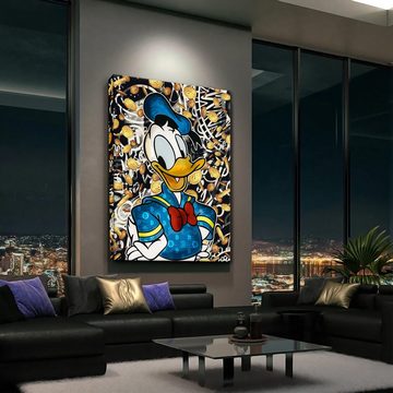 ArtMind XXL-Wandbild Donald - Bitcoin, Premium Wandbilder als Poster & gerahmte Leinwand in 4 Größen, Wall Art, Bild, Canva