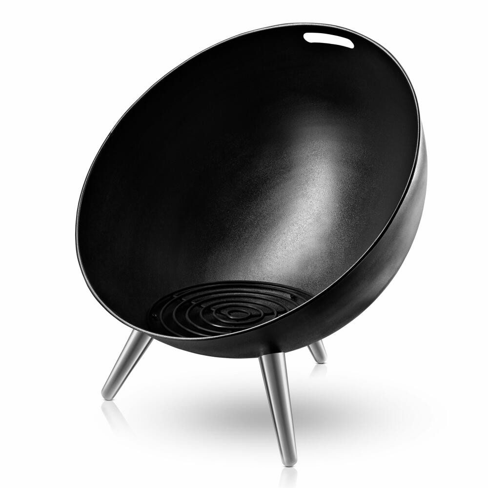 Eva Solo Feuerschale FireGlobe Stahl/ Aluminium Ø64 cm Schwarz, mit Tragegriff