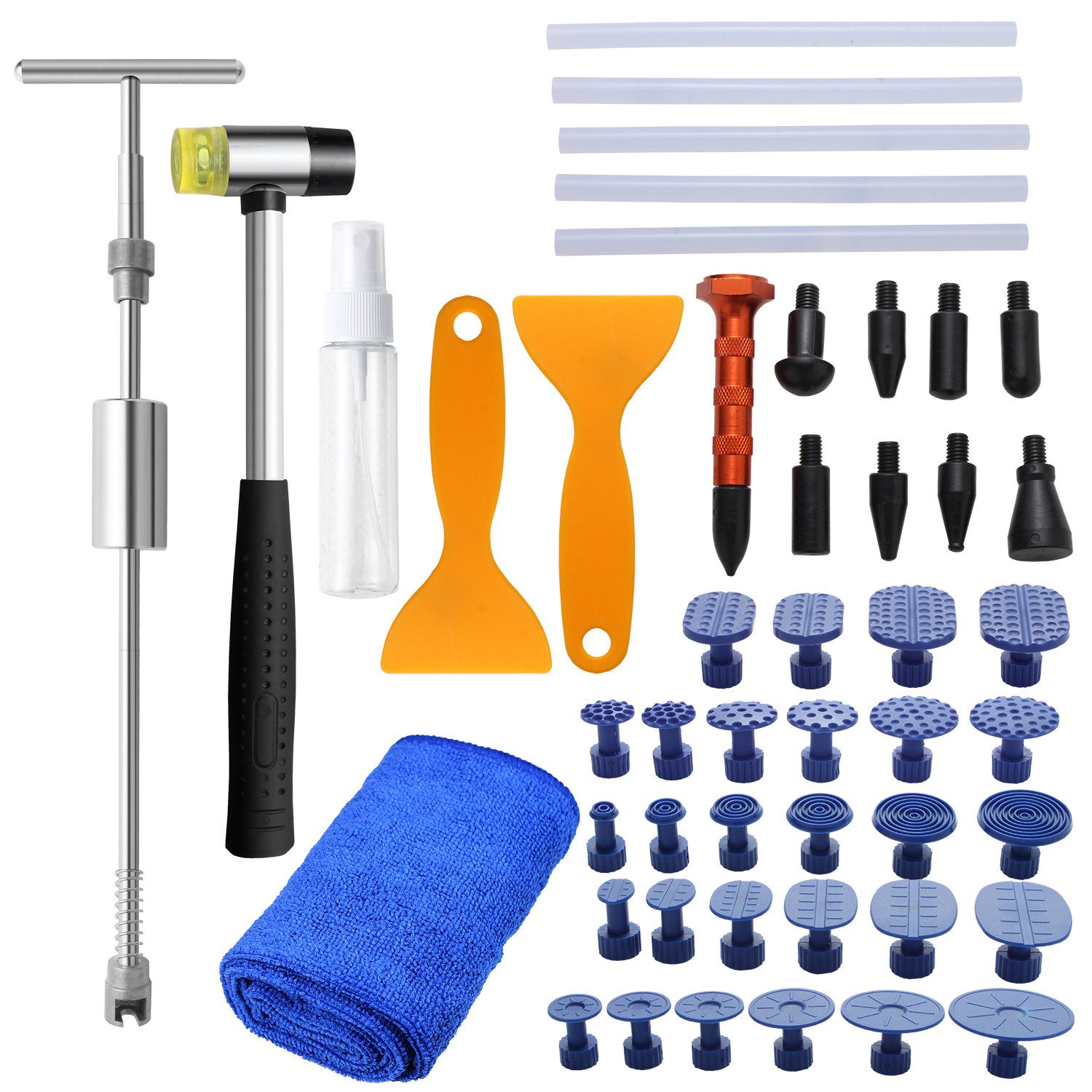 Multitool 48-teiliges Ausbeulwerkzeug, Dellenreparatur-Set für Auto