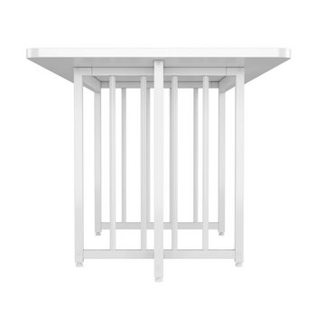 REDOM Esstisch Esszimmertisch Schreibtisch (1-St), Design-Esstisch, einfach zu installieren, nicht klappbar (weiss)