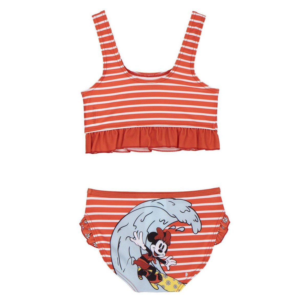 Disney Minnie Mouse Balconette-Bikini Mädchen Bikini mit Fanmotiv für Sommer und Urlaub (Packung)