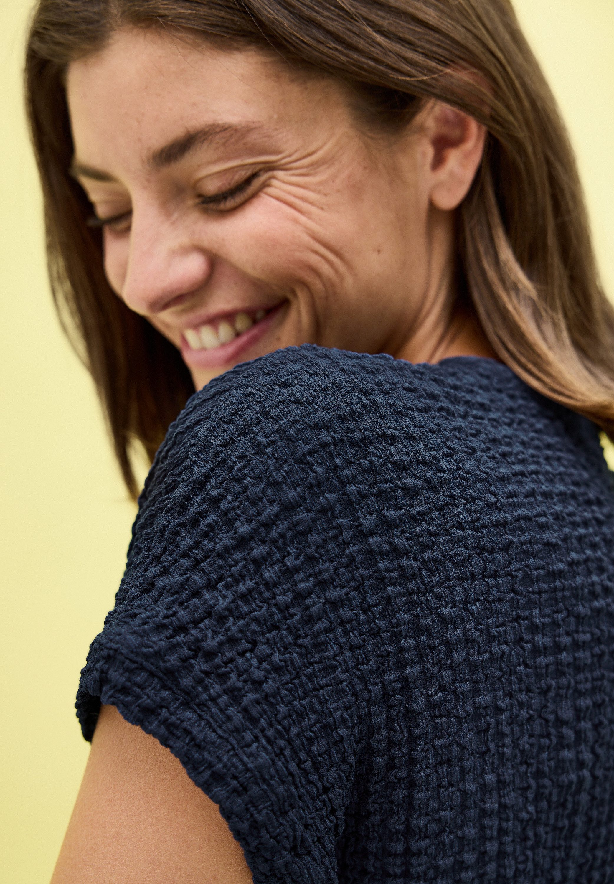 CECIL T-Shirt in Struktur-Optik günstig online kaufen