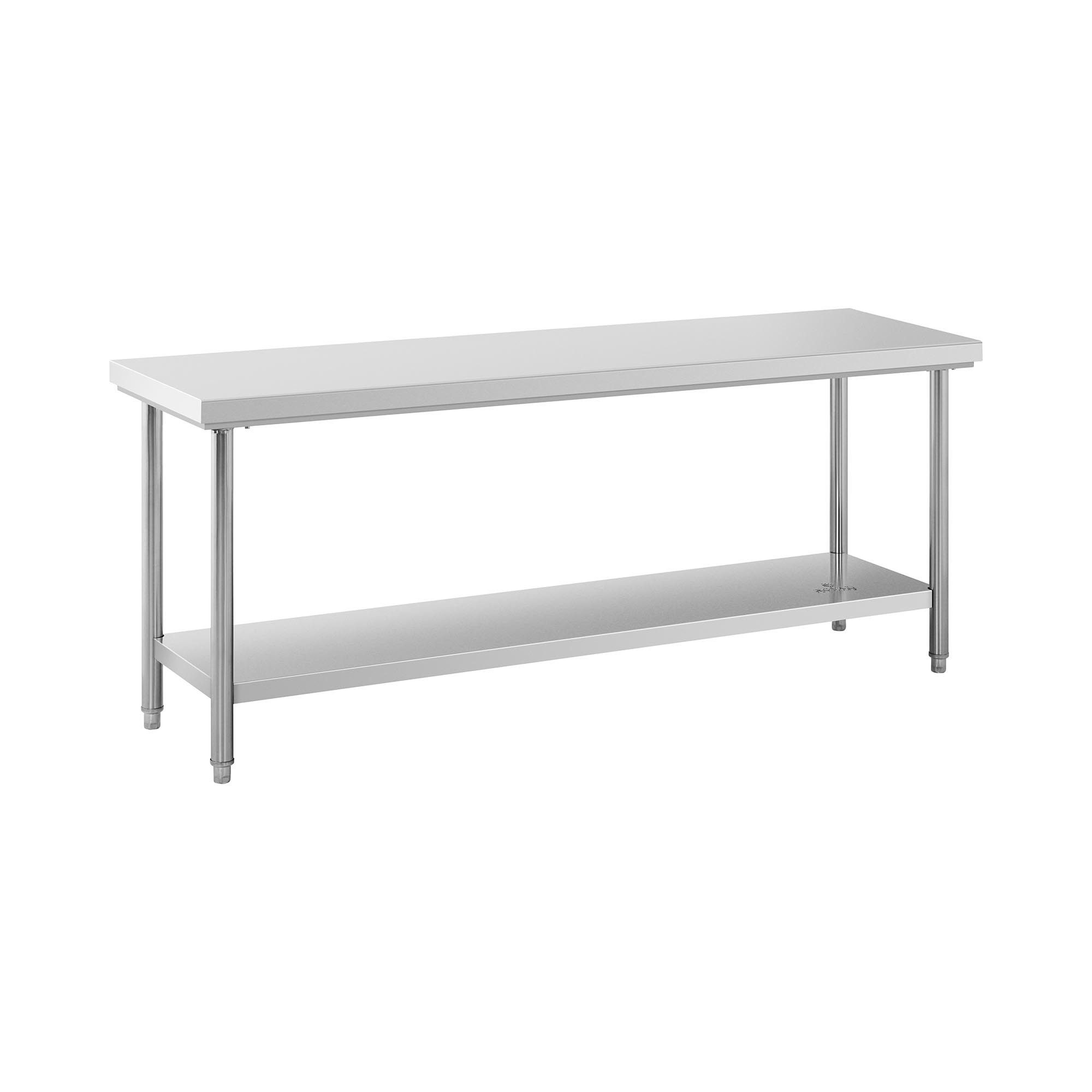 Arbeitstisch 200 x 60 cm Edelstahltisch Zerlegetisch Gastrotisch Edelstahl 195 kg