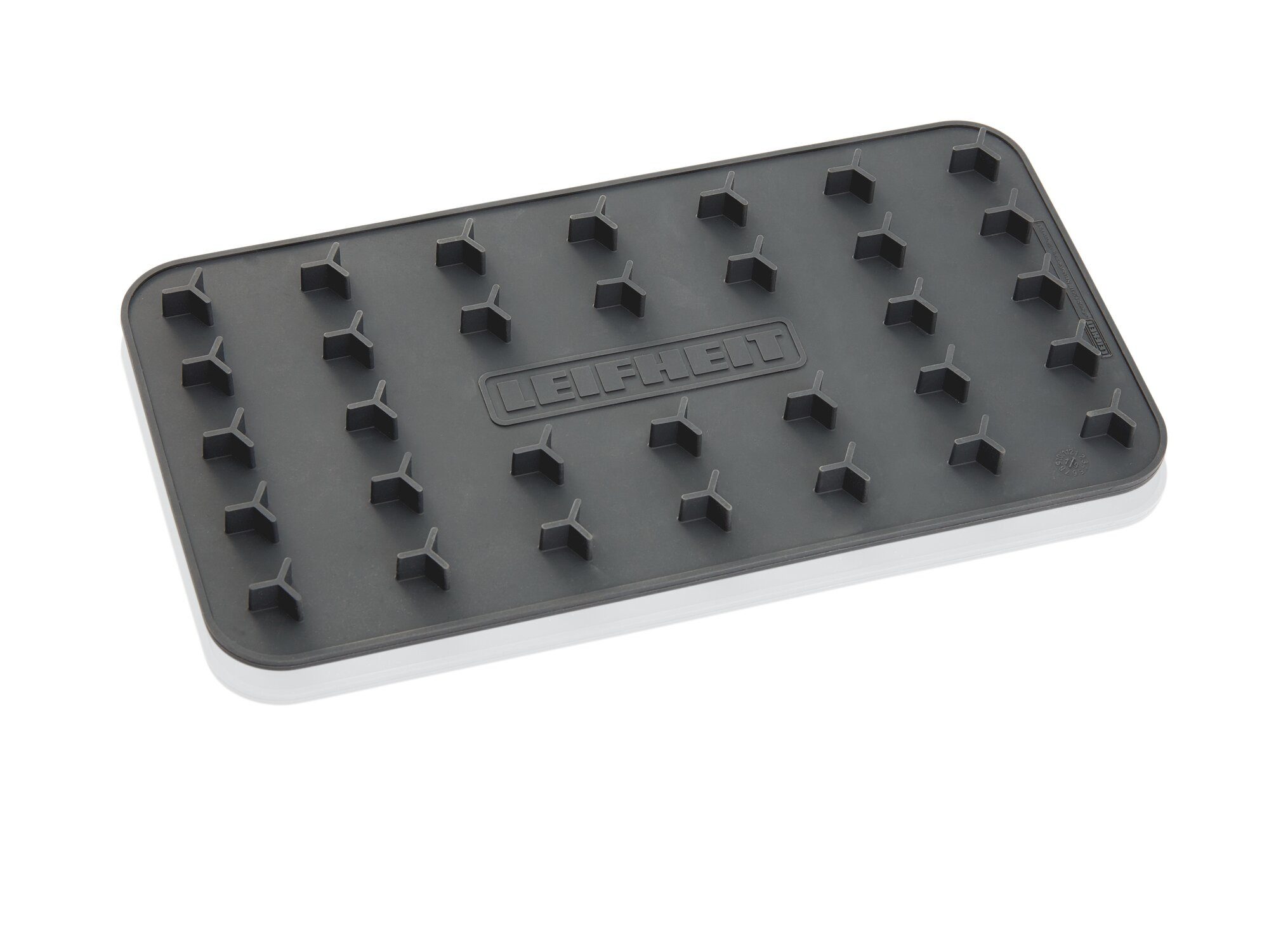 Leifheit Bügeleisenunterlage Mobile Bügeleisenablage, 1-tlg., mobil, bis 250°C hitzebeständig, 25,5 x 14 cm groß, Anti-Rutsch-Noppen – Bild 3 von 5