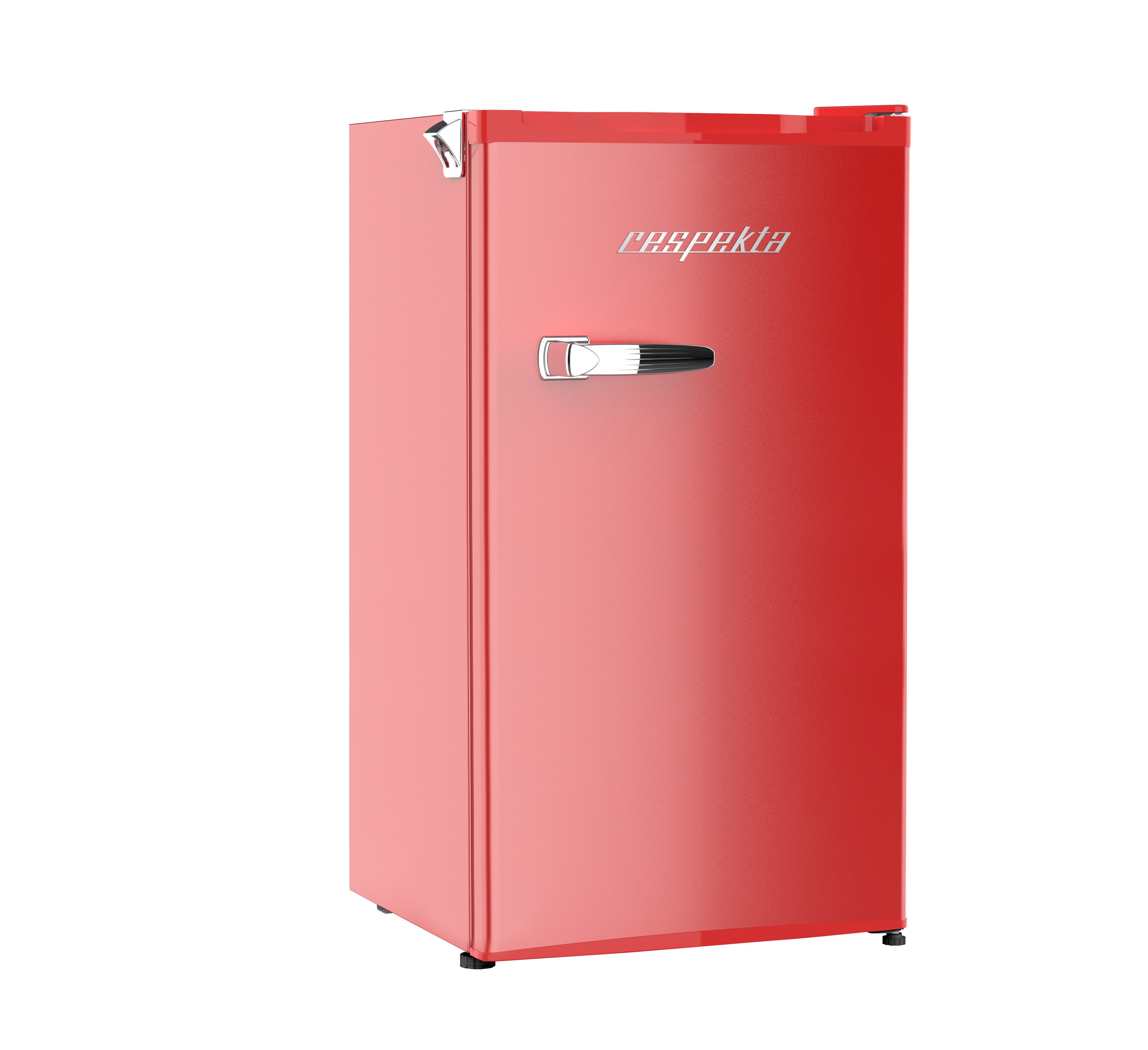 RESPEKTA Kühlschrank Rico, Retro-Design, erhältlich in 3 Farben, mit Flaschenöffner an der Seite
