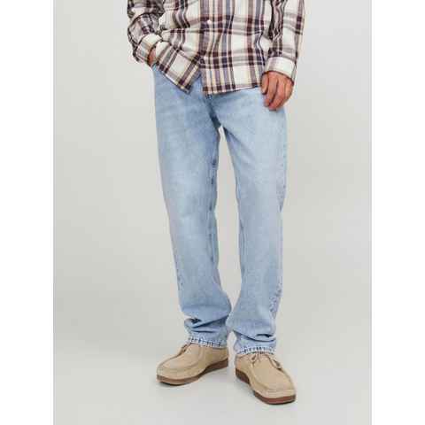 Jack & Jones Regular-fit-Jeans Regular Denim Jeans Basic Design Hose Cotton Pants JJORIGINAL 6982 in Dunkelblau