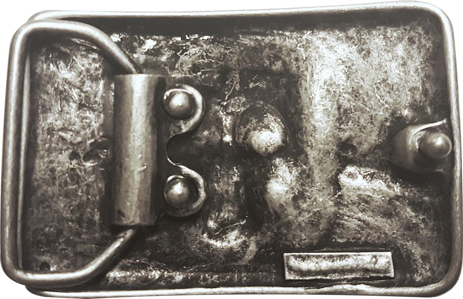 4 Skull Gürtelschnalle 18055 cm, Totenkopf altsilber, FRONHOFER Buckle Gürtelschnalle