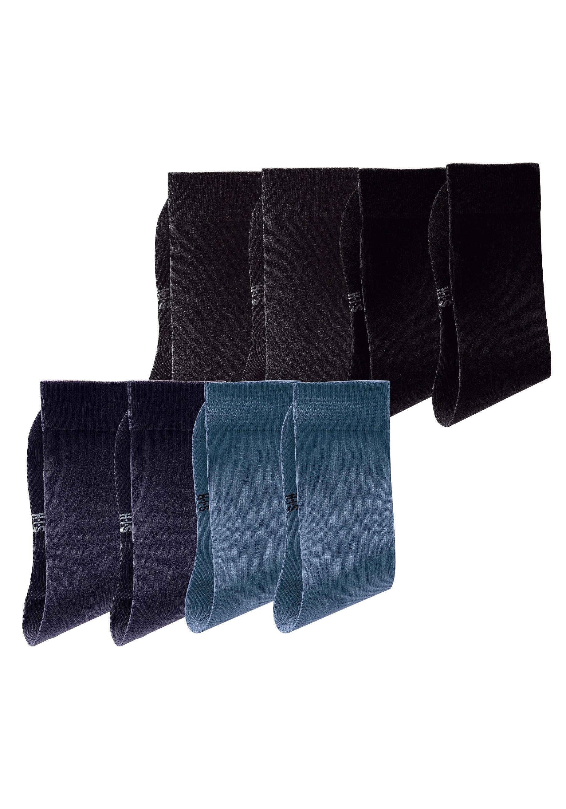 H.I.S Basicsocken Herren Business Socken Strümpfe Anzugsocken Atmungsaktiver Baumwolle (Packung, 8-Paar, Gr. 39-42 bis 47-48) mit hohem Baumwollanteil – Bild 2 von 4