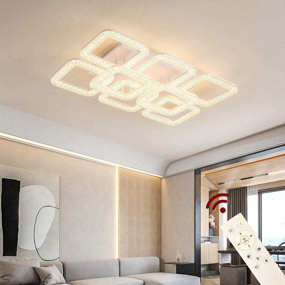 Euroton LED Deckenleuchte LED Deckenlampe Lampe Fernbedienung Lichtfarbe/He günstig online kaufen