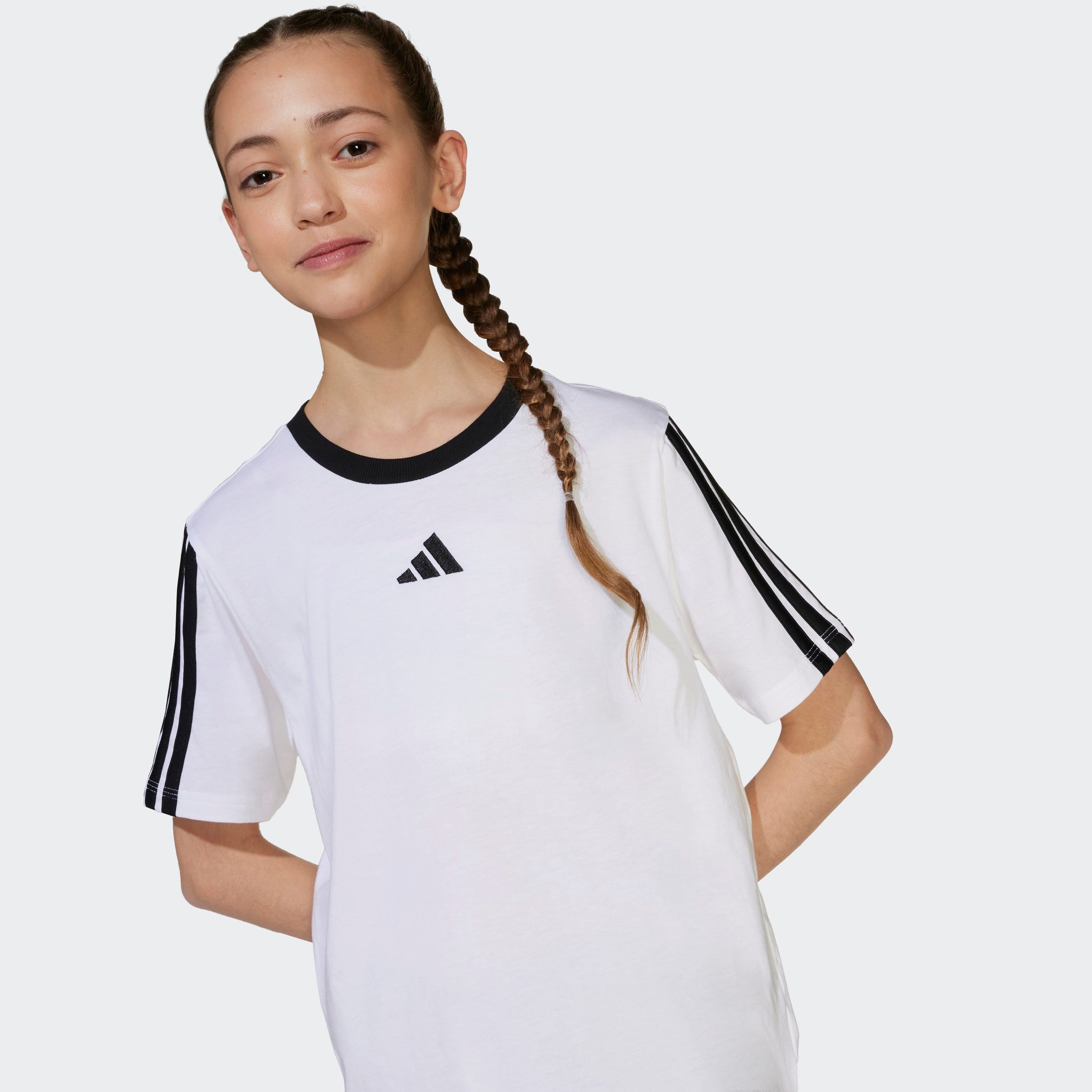 adidas Sportswear T-Shirt ESSENTIALS KIDS für Kinder, mit Rundhalsausschnitt, ohne Verschluss, aus Baumwolle