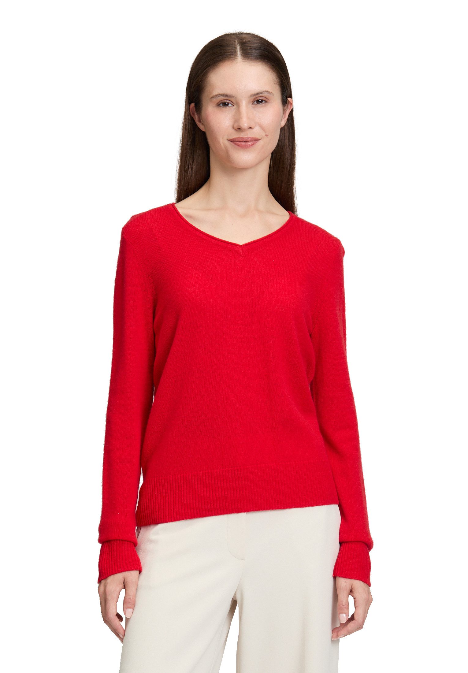 Strickpullover Betty Barclay Damen Kaschmir-Pullover mit V-Ausschnitt