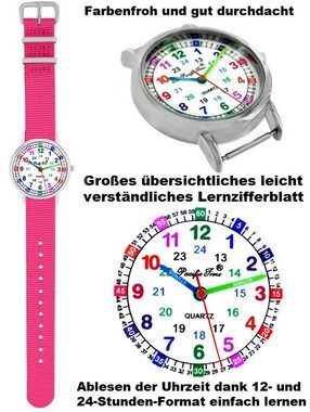 Pacific Time Quarzuhr Kinder Armbanduhr Lernuhr nachhaltiges Wechselarmband, Mix und Match Design - Gratis Versand