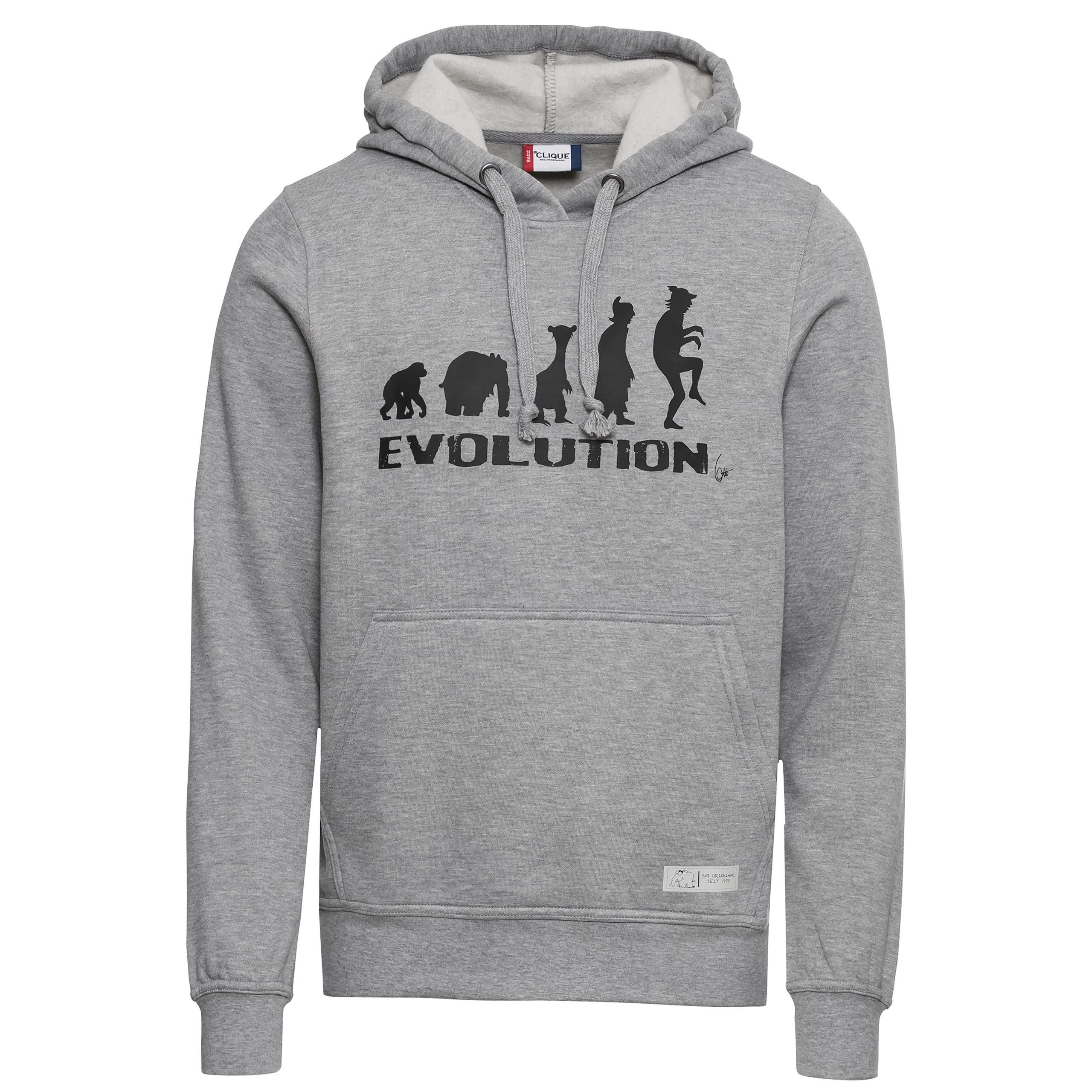 Ottifant Productions GmbH Hoodie Hoodie Kapuzenpullover Evolution by Otto Waalkes, Jetzt auch in Navy