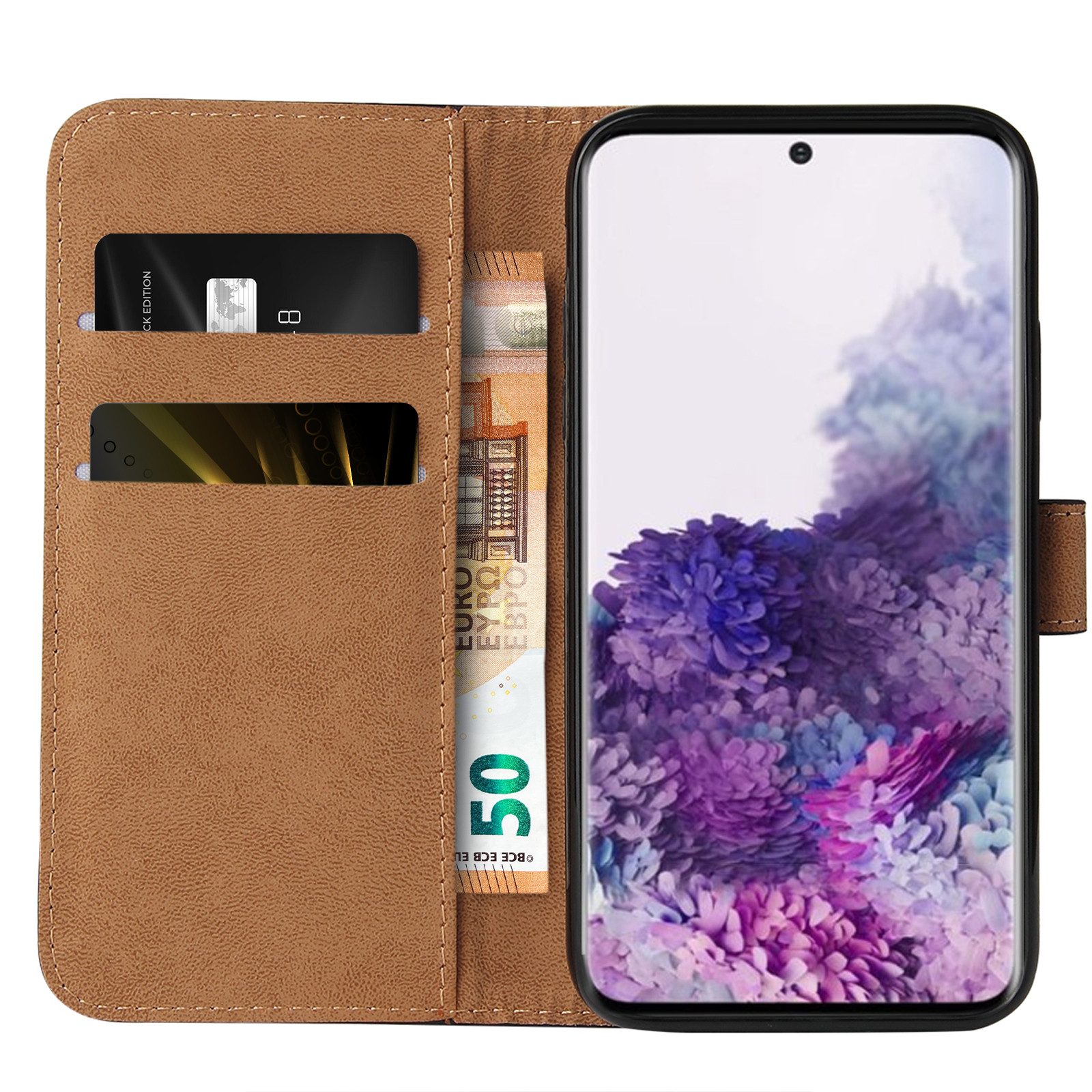 Tec-Expert Handyhülle Klapp Hülle für Samsung Galaxy S20 6.2 Zoll, 6.2, Flip Case für Samsung Galaxy S20