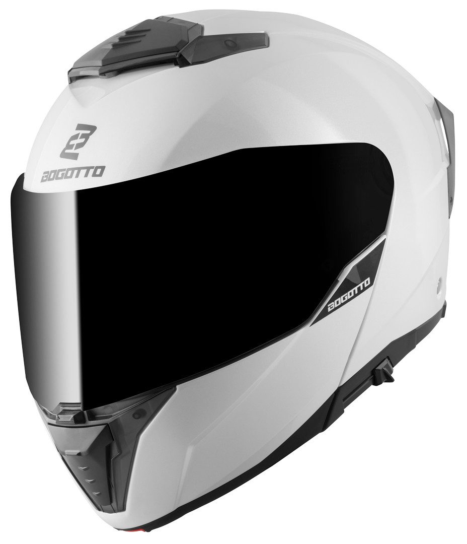Bogotto Motorradhelm FF404 Klapphelm, vorbereitet für Kommunikationssystem,vorbereitet für Pinlockschei